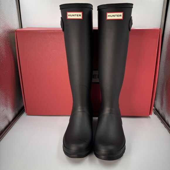 Hunter Original Tour Tall Boot, Black Winter, Rain Boot, Women’s Size 8 New - Picture 4 of 16